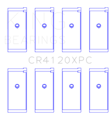 King Engine Bearings 1992+ Mitsubishi 4G63/4G64 EVO I-IV (Size 0.5) Connecting Rod Bearing Set