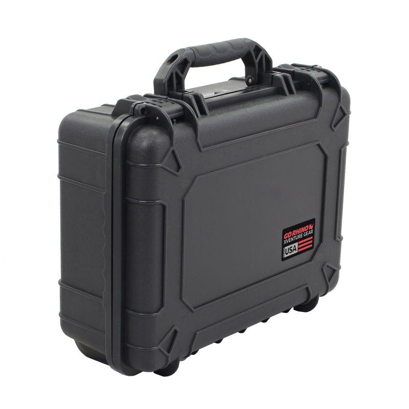 Go Rhino XVenture Gear Hard Case - Large 20in. / Lockable / IP67 / Automatic Air Valve - Tex. Black