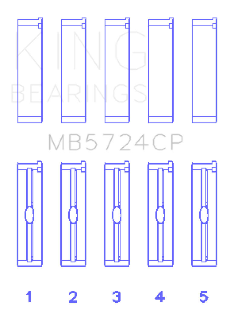 King Engine Bearings General Motors Duramax Diesel Main Bearing Set