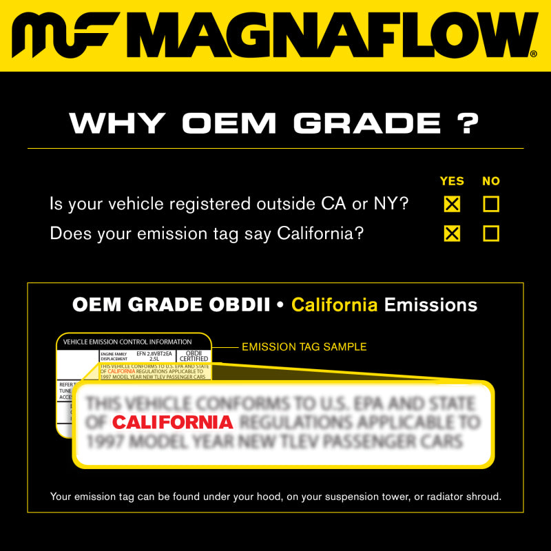 MagnaFlow Direct Fit Catalytic Converter 2012 Hyundai Sonata 2.0L