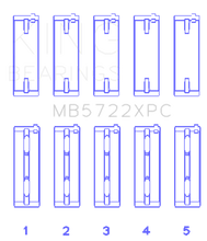 Load image into Gallery viewer, King Engine Bearings Mitsubishi 4B11T EVO X 2007+ (Size .026) Coated Performance Main Bearing Set
