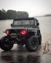 Load image into Gallery viewer, Oracle 7in High Powered LED Headlights - Black Bezel - ColorSHIFT 2.0