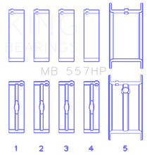 Load image into Gallery viewer, King Engine Bearings Small Block Chevy BI-Metal Main Bearing Set