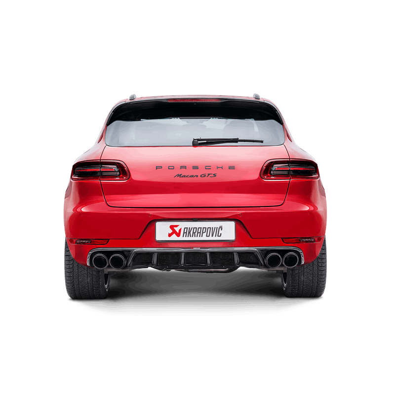 Akrapovic 2014 Porsche Macan Turbo (95B) Evolution Line Cat Back (Titanium) w/ Carbon Fiber Tips