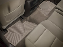 Load image into Gallery viewer, WeatherTech 14+ Chevrolet Silverado Rear Rubber Mats - Tan