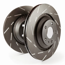 Load image into Gallery viewer, EBC 10-15 BMW X6 4.4T Hybrid USR Blackdash Sport Slotted Front Rotors