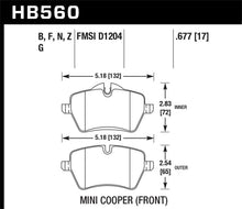 Load image into Gallery viewer, Hawk 05-06 JCW R53 Cooper S &amp; 07+ R56 Cooper S HPS Street Front Brake Pads