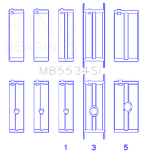 Load image into Gallery viewer, King Engine Bearings Chrysler/Jeep 318ci (Size 010) Main Bearing Set