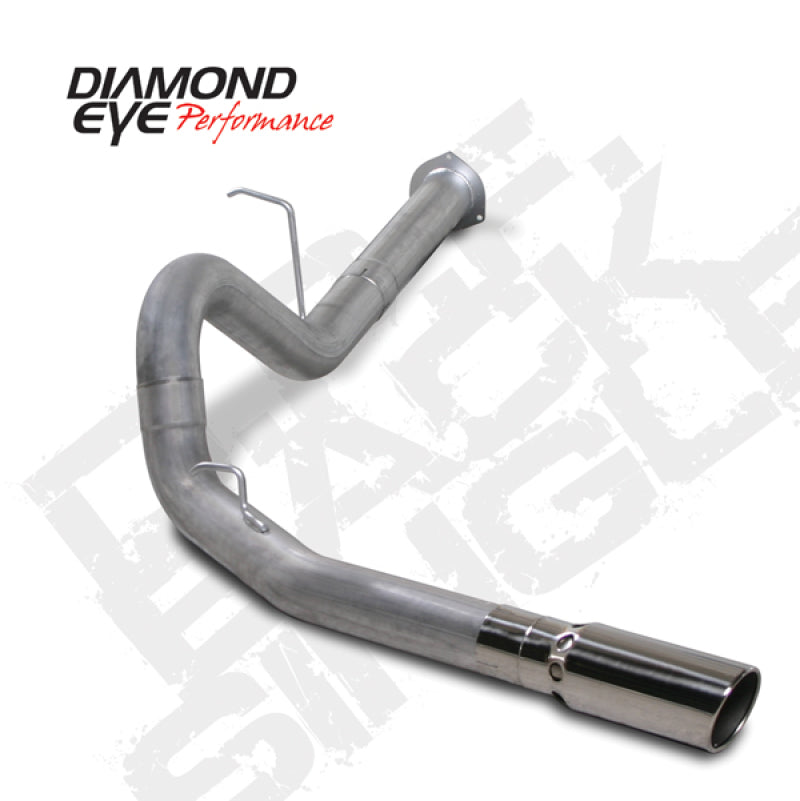 Diamond Eye KIT 4in DPF-BACK Single AL 07.5-10 CHEVY 6 6L 2500/3500 PCKGD BX46X14X14OD EL-PL