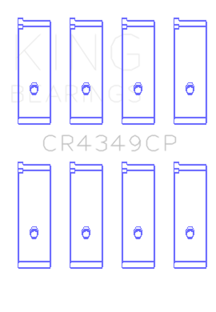 King Engine Bearings Toyota Scion XA/XB 1NZFE (Size 0.5) Tri-Metal Copper Lead Rod Bearing Set