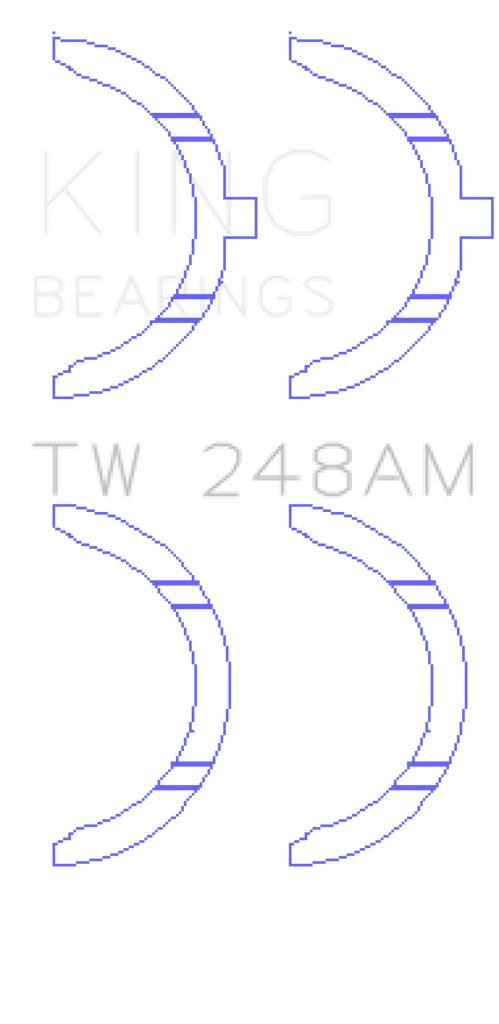 King Engine Bearings Toyota 3E/3EE/5EFE Thrust Washer Set