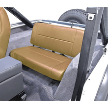 Load image into Gallery viewer, Rugged Ridge Fixed Rear Seat Tan 55-95 Jeep CJ / Jeep Wrangler