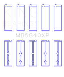 King Engine Bearings Chrysler/Dodge Gen 3 Hemi 5.7L/6.1L/6.4L Crankshaft Main Bearing Set (Set of 5)