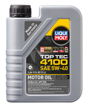 Load image into Gallery viewer, LIQUI MOLY 1L Top Tec 4100 Motor Oil SAE 5W40