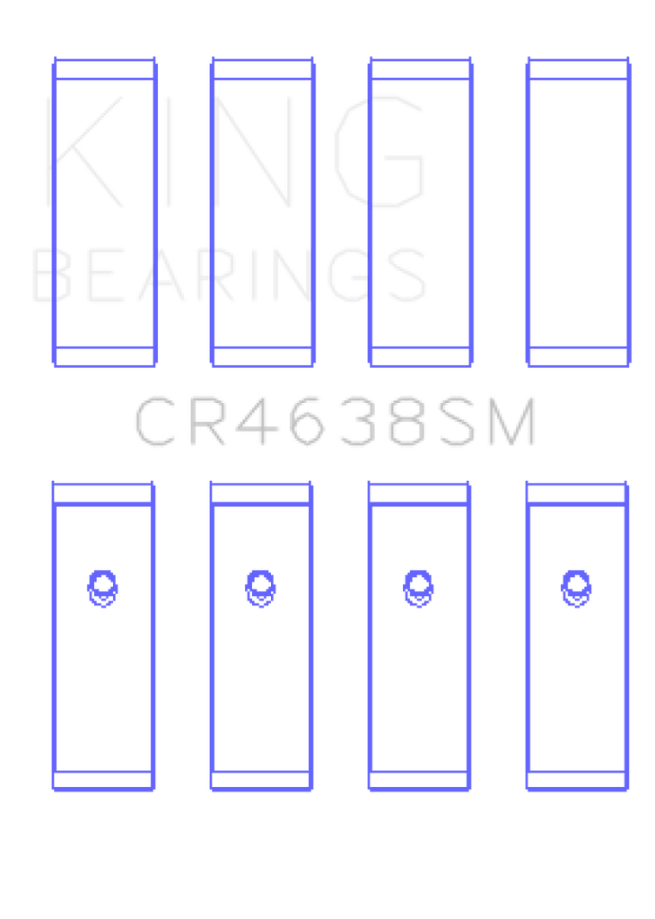 King Engine Bearings Nissan MR18DE / MR20DE (Size 0.25 Oversized) Rod Bearing Set