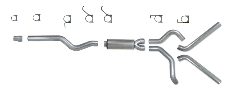 Diamond Eye KIT 4in Catback DUAL SS: 2006-2007.5 CHEVY/GMC 6.6L 2500/3500