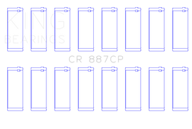 King Engine Bearings Ford (USA) Eng 445 T/D (Size +0.10) Connecting Rod Bearing - Set of 8 Pairs