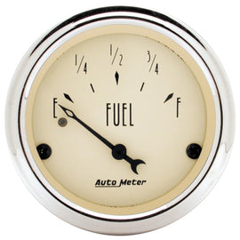 Autometer 2-1/16 inch Antique Beige Fuel Level Gauge
