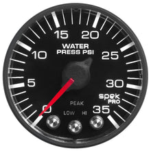 Load image into Gallery viewer, Autometer Spek-Pro 52.4mm 0-35 PSI Digital Stepper Motor Water Pressure Gauge