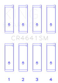 King Engine Bearings Suzuki J24B (Size STD) Rod Bearing Set