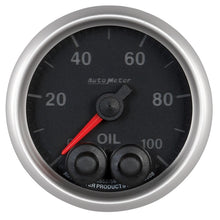 Load image into Gallery viewer, Autometer Elite 52mm Oil Pressure Peak and Warn Gauge w/ Electronic Control