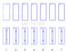 Load image into Gallery viewer, King Engine Bearings Toyota 5ME/5MGE/7MGE/7MGTE (Size +0.5) Main Bearing Set