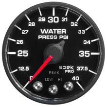 Load image into Gallery viewer, Autometer Spek-Pro - Nascar 2-1/16in Water Press 0- 40 psi Bfb