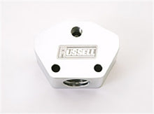 Load image into Gallery viewer, Russell Performance Billet Aluminum Y-Block w/ -10 AN inlet &amp; -8 AN outlet (Polished finish)