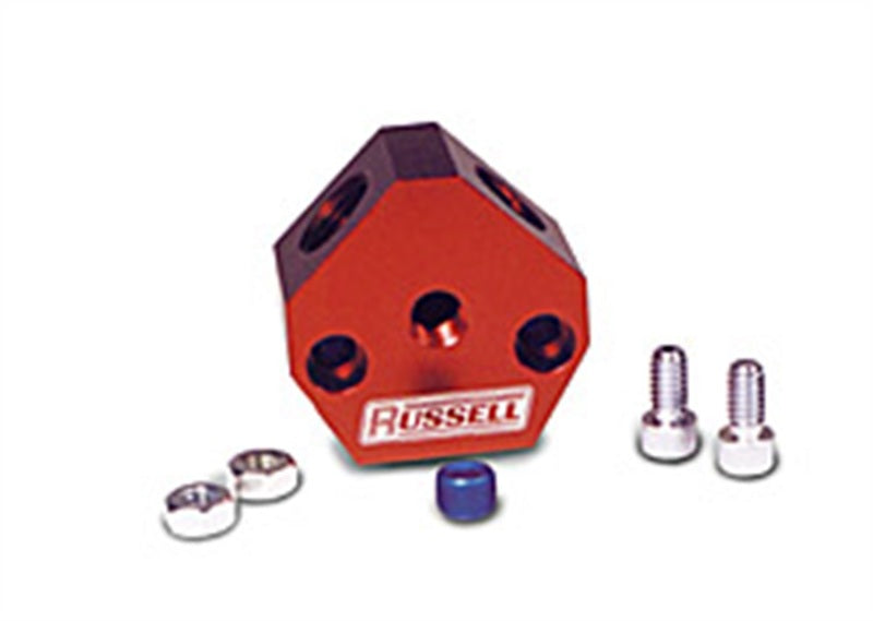 Russell Performance Billet Aluminum Y-Block w/ 3/8in inlet & outlet