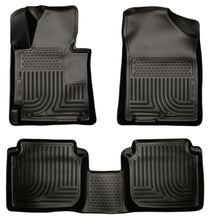 Load image into Gallery viewer, Husky Liners 2011 Hyundai Elantra WeatherBeater Combo Black Floor Liners