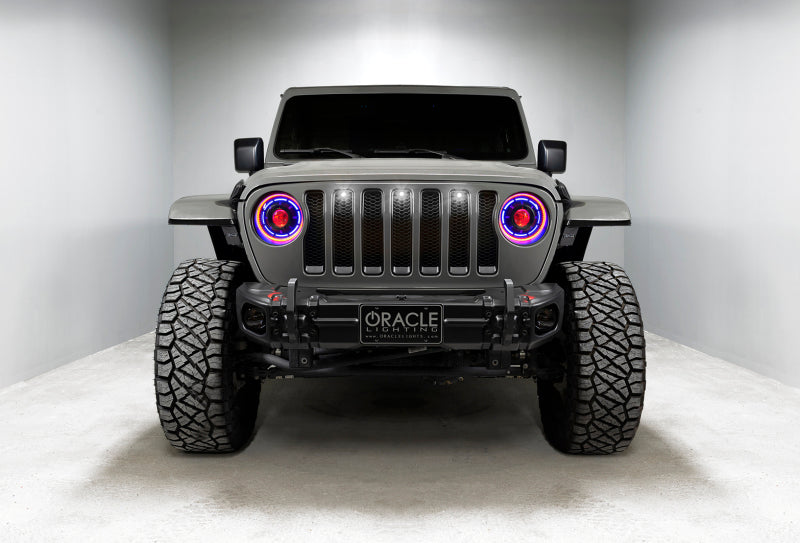 Oracle Pre-Runner Style LED Grille Kit for Jeep Wrangler JL - White SEE WARRANTY