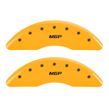 Load image into Gallery viewer, MGP 4 Caliper Covers Engraved Front &amp; Rear MGP Black finish silver ch