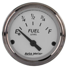 Load image into Gallery viewer, AutoMeter Gauge Fuel Level 2-1/16in. 240 Ohm(e) to 33 Ohm(f) Elec American Platinum