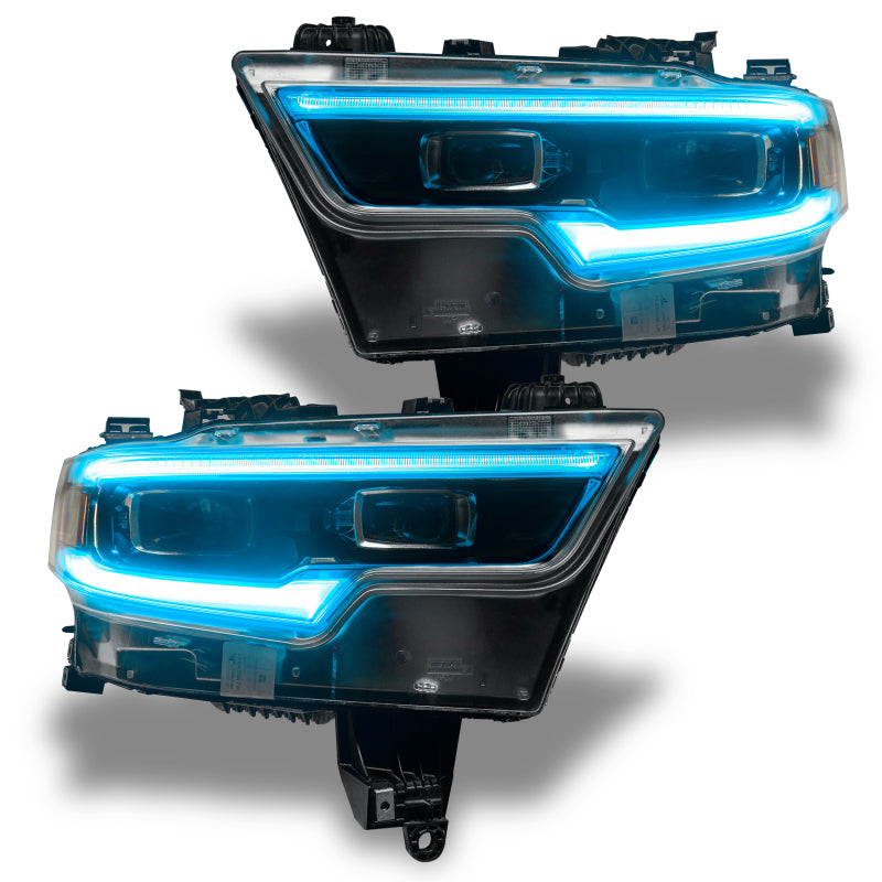Oracle 19-21 RAM 1500 Projector LED Headlight DRL Kit - RGBW+A w/ 2.0 Controller