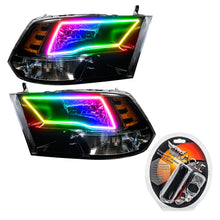 Load image into Gallery viewer, Oracle 09-17 RAM 1500 TRX/SLT Quad Pre-Assembled Headlights - Blk Housing - ColorSHIFT