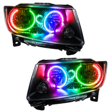 Load image into Gallery viewer, Oracle 11-13 Jeep Grand Cherokee SMD HL (Non-HID) - Chrome - ColorSHIFT w/ 2.0 Controller