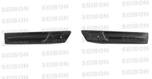 Load image into Gallery viewer, Seibon 09-10 Nissan GTR R35 Carbon Fiber Fender Duct Logos (Pair)
