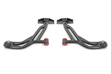 Load image into Gallery viewer, BMR Suspension 05-14 Ford Mustang Lower A-Arms - Black Hammertone - Non-Adjustable