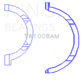 King Engine Bearings Nissan QR25DE DOHC 16 Valve Thrust Washer Set