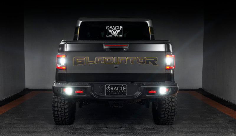 Oracle Jeep Gladiator JT Rear Bumper LED Reverse Lights w/ Plug & Play Harness - 6000K