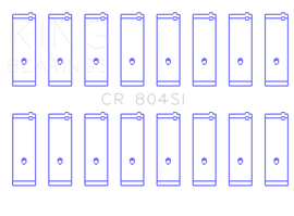 King Engine Bearings Ford 260CI/289CI/302 5.0L Windsor Connecting Rod Bearing Set
