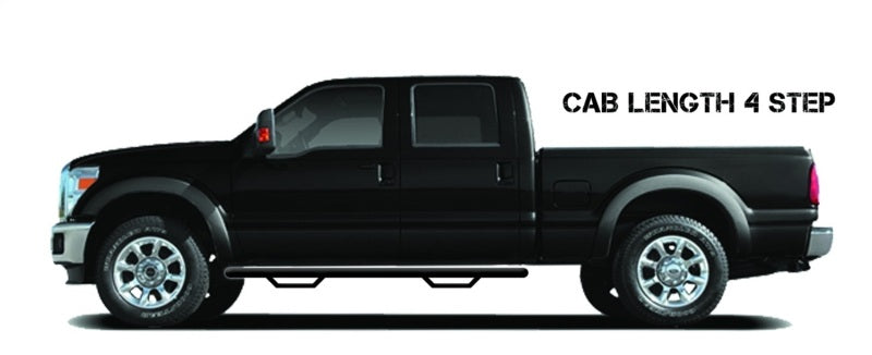 N-Fab Nerf Step 88-98 Chevy-GMC 1500/2500 Ext. Cab 3 Door - Gloss Black - Cab Length - 3in