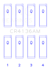 King Engine Bearings 91-02 Nissan SR20DE L4 DOHC 16 Valves  (Size +0.50) Rod Bearing Set