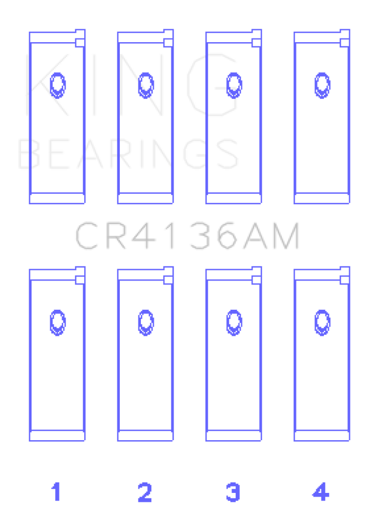 King Engine Bearings 91-02 Nissan SR20DE L4 DOHC 16 Valves (Size +0.75) Rod Bearing Set