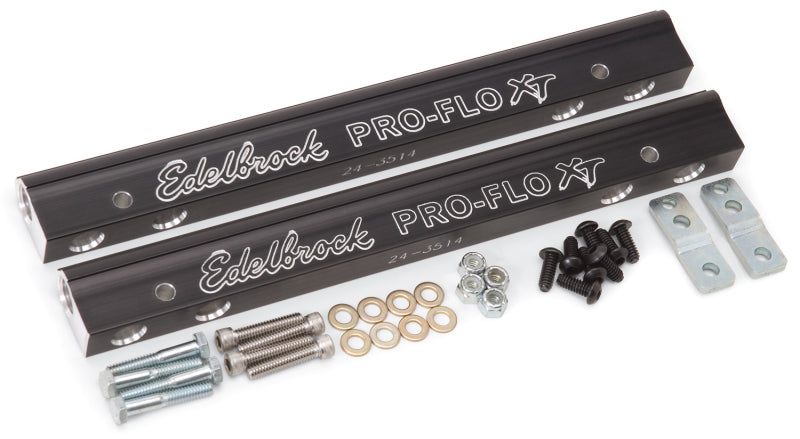 Edelbrock EFI Fuel Rail Kit SBC Pro-Flo XT for Use On 7137 Intake