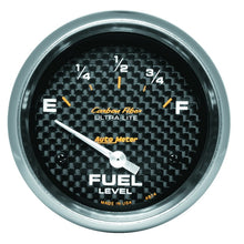 Load image into Gallery viewer, Autometer AP 65+ GM 2-5/8in Fuel Level Carbon Fiber Electric Gauge Pod
