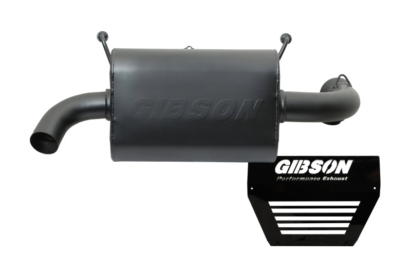 Gibson 16-18 Polaris RZR XP Turbo EPS Base 2.25in Single Exhaust - Black Ceramic