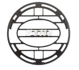 Hella Stone Shield Round Plastic Black Hella Logo Light Cover  (MOQ 10)