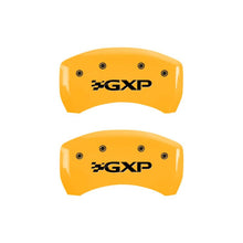 Load image into Gallery viewer, MGP 4 Caliper Covers Engraved Front Pontiac Rear Gxp Yellow Finish Black Char 2008 Pontiac G8