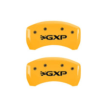 Load image into Gallery viewer, MGP 4 Caliper Covers Engraved Front Pontiac Rear Gxp Yellow Finish Black Char 2008 Pontiac G8